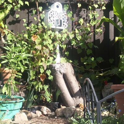 outdoor fairy garden ideas tree stump house Outdoor Fairy Garden Ideas – Yard Magic!❀Fairy Circle Garden
