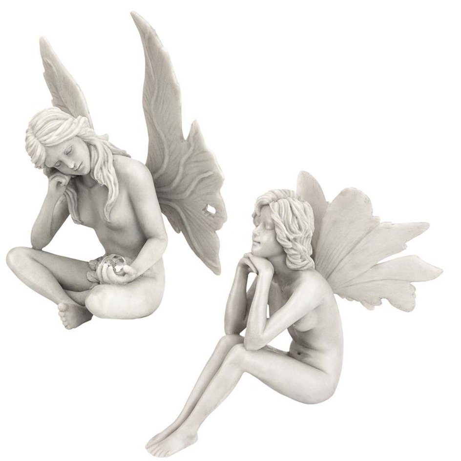 Sitting Fairy Garden Satues The Secret Garden Fairy Statues_1