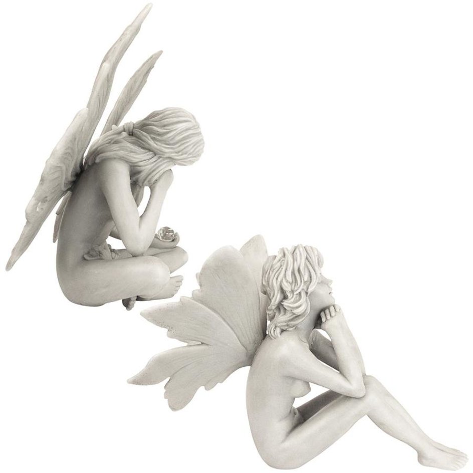 Sitting Fairy Garden Satues The Secret Garden Fairy Statues_3