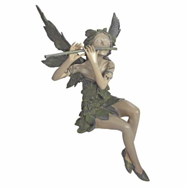 Sitting Fairy Garden Statues Fairy of the West Wind Sitting Statue_2