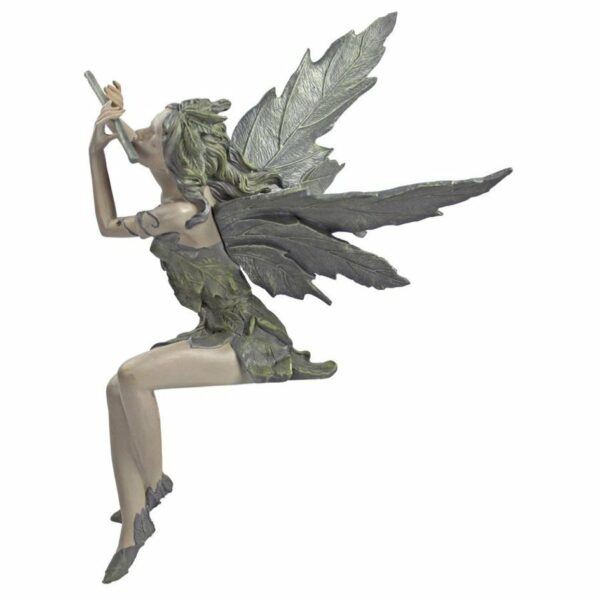Sitting Fairy Garden Statues Fairy of the West Wind Sitting Statue_4