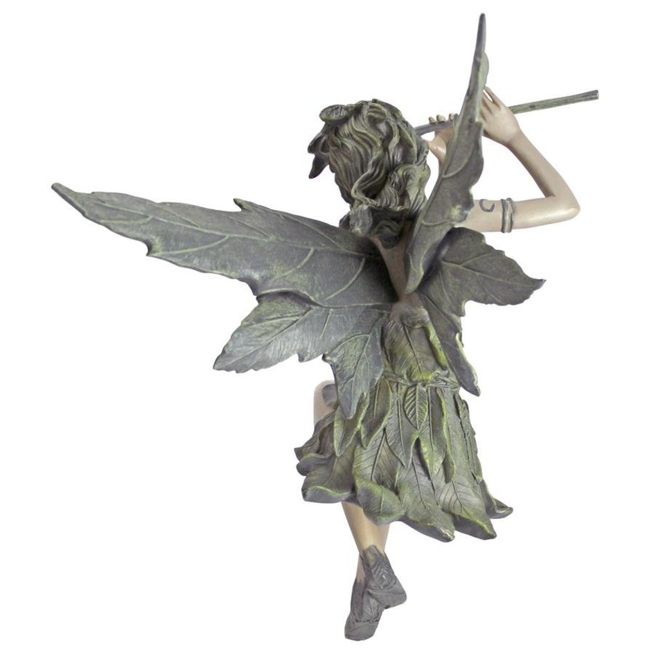Sitting Fairy Garden Statues Fairy of the West Wind Sitting Statue_5