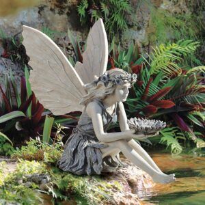 Sunflower fairy Best Sitting Fairy Garden Statues ❀ Fairy Circle Garden
