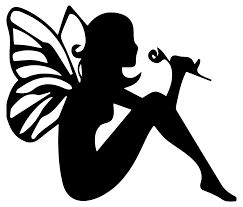 sitting fairy silhouette