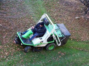 getting garden ready fall mow leaves