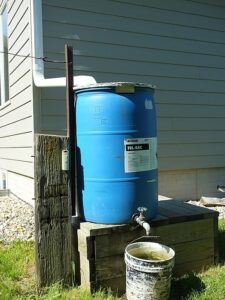 getting garden ready fall rain barrel