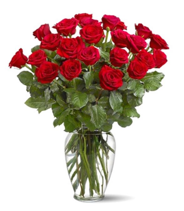 Two Dozen Roses Vased #TF312 Valentines Day Flowers for Delivery The Best 24 Valentines Day Flowers for Delivery ❀ Fairy Circle Garden