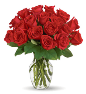 Enduring Passion 18 Roses Vase #127BX