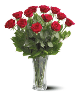 Roses For You Vase #TF311 Valentines Day Flowers for Delivery image_2022-01-28_231642