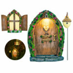 Arched Fairy Door, Opening Fairy Door, Lighted Fairy Door 5