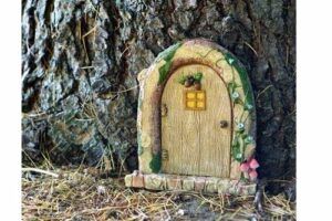 Charming Wood Log Fairy Door, Fairy Door, Fairy Doors, Fairy Door For Tree, Fairy Doors For Tree, Fairy Garden Door, Fairy Garden - Fairy Garden Doors