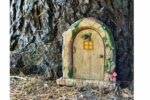 Charming Wood Log Fairy Door, Fairy Door, Fairy Doors, Fairy Door For Tree, Fairy Doors For Tree, Fairy Garden Door, Fairy Garden - Fairy Garden Doors Thumbnail