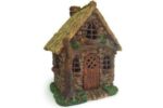 English Tree Cottage, Fairy Garden Cottage, Mini House, Fairy Home Opening Door - Best Fairy Garden Houses for Sale Thumbnail