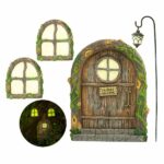 Fairies Welcome Fairy Door, Glows In The Dark Fairy Door And Windows Thumbnail