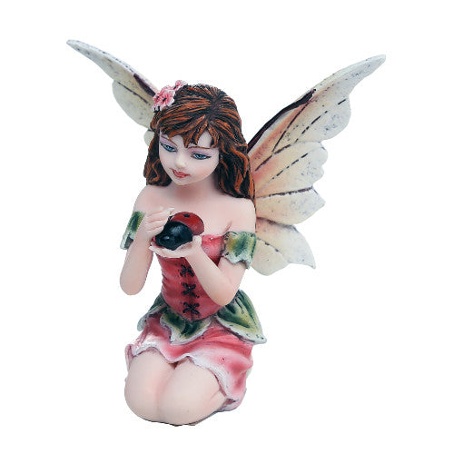 Fairy Aria, Red Fairy, Fairy Garden Fairy - Realistic Fairy Figurines for Fairy Gardens Realistic Fairy Figurines for Fairy Gardens