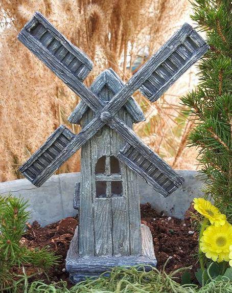 Fairy Garden Old Fashioned Wind Mill, Fairy Garden House, Miniature House - Best Fairy Garden Houses for Sale