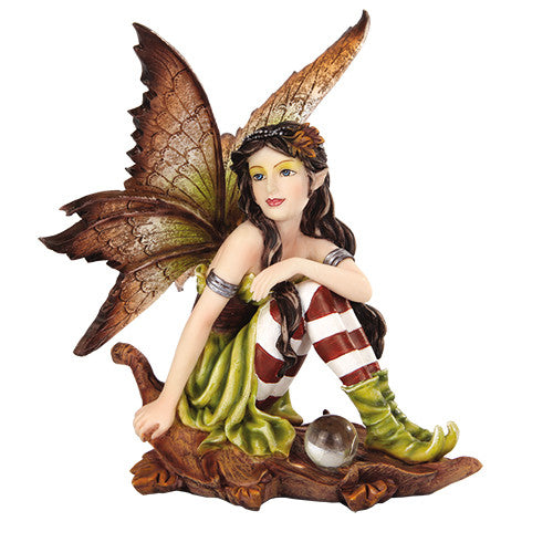 Fairy Kylo, Fairy Garden Fairy, Sitting Fairy, Woodland Fairy - Realistic Fairy Figurines for Fairy Gardens Realistic Fairy Figurines for Fairy Gardens