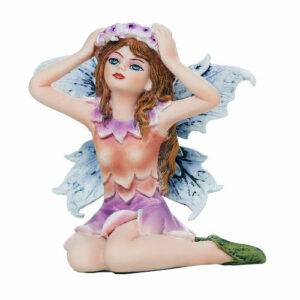Fairy Lavender, Fairy Garden Girl Fairy, Sitting Fairy - Realistic Fairy Figurines for Fairy Gardens