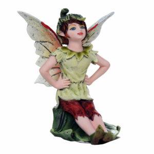 Fairy Madison, Fairy Garden Fairy, Boy Fairy Green Fairy - Realistic Fairy Figurines for Fairy Gardens Thumbnail