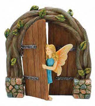Peek-A-Boo Fairy Door, Fairy Garden Door, Fairy In Door - Fairy Garden Doors Garden Essentials
