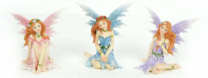 Sitting Fairies, Miniature Fairies, Fairy Garden Fairies - Realistic Fairy Figurines for Fairy Gardens Thumbnail
