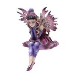 Sitting Fairy Finley, Fairy Garden Fairy, Purple Fairy - Realistic Fairy Figurines for Fairy Gardens Thumbnail