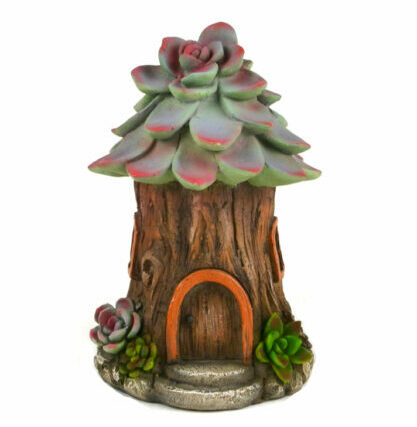 Succulent Roof Fairy House, Fairy Garden Cottage - Best Fairy Garden Houses for Sale