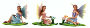Sun Kissed Fairies on Leaf, Fairy Garden, Mini Fairies, Miniature Fairies - Realistic Fairy Figurines for Fairy Gardens
