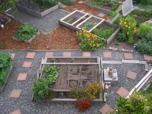 backyard vegetable garden design ideas access