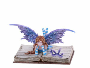 Amy Brown Bookworm Fairy - Amy Brown Fairy Figurines for Fairy Gardens