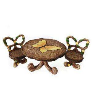 Butterfly Table & Chairs - Fairy Garden Furniture Butterfly Table & Chairs - Fairy Garden Furniture