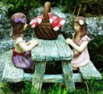 Fairy Picnic Time, Fairy Garden Picnic, Fairy Girls, Fairies Eating - Fairy Garden Furniture Thumbnail