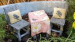 Fairy Table For Two, Miniature Table, Fairy Garden Table and Chairs - Fairy Garden Furniture Thumbnail