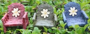 Mini Daisy Chairs, Fairy Garden Chairs, Miniature Flower Chairs - Fairy Garden Furniture Thumbnail Mini Daisy Chairs, Fairy Garden Chairs, Miniature Flower Chairs - Fairy Garden Furniture Thumbnail