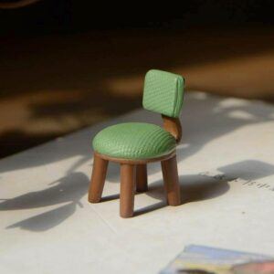 Mini Green Chair, Fairy Garden Chair, Miniature Chair - Fairy Garden Furniture Mini Green Chair, Fairy Garden Chair, Miniature Chair - Fairy Garden Furniture