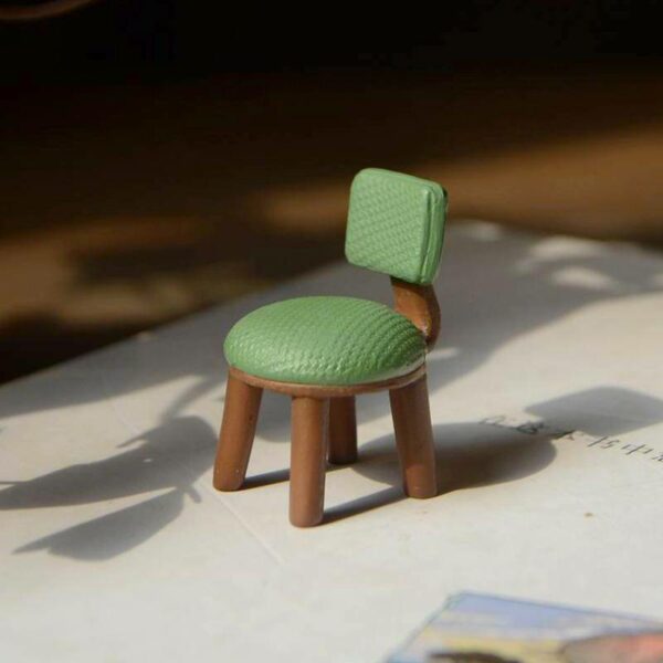 Mini Green Chair, Fairy Garden Chair, Miniature Chair - Fairy Garden Furniture Fairy Garden Furniture