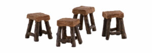 Mini Wood Stools - Set of 4, Fairy Garden Stools, Mini Stools - Fairy Garden Furniture Mini Wood Stools - Set of 4, Fairy Garden Stools, Mini Stools - Fairy Garden Furniture