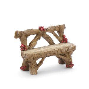 Mushroom Bench, Fairy Garden Bench, Mini Bench, Miniature Bench - Fairy Garden Furniture Thumbnail