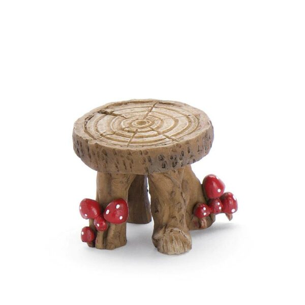 Mushroom Stool, Fairy Garden Stool, Miniature Stool, Mini Stool - Fairy Garden Furniture