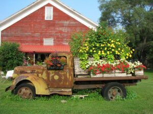 Easy Flower Garden Ideas flower truck