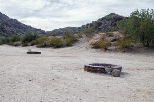 Desert Backyard Landscaping Ideas fire pit