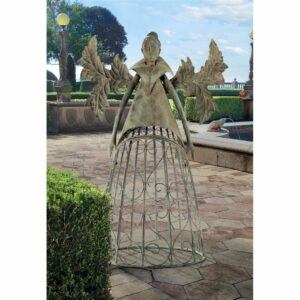 Large Fairy Garden Statues Tempest the Metal Garden Trellis Fairy_1